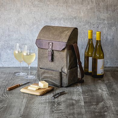 Legacy 2-Bottle Insulated Wine & Cheese Cooler with Cheese Board, Knife & Corkscrew