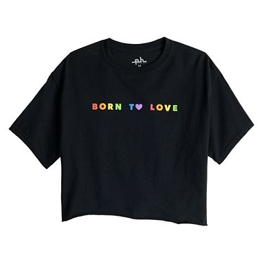 ph by The Phluid Project Born to Love Crop Tee
