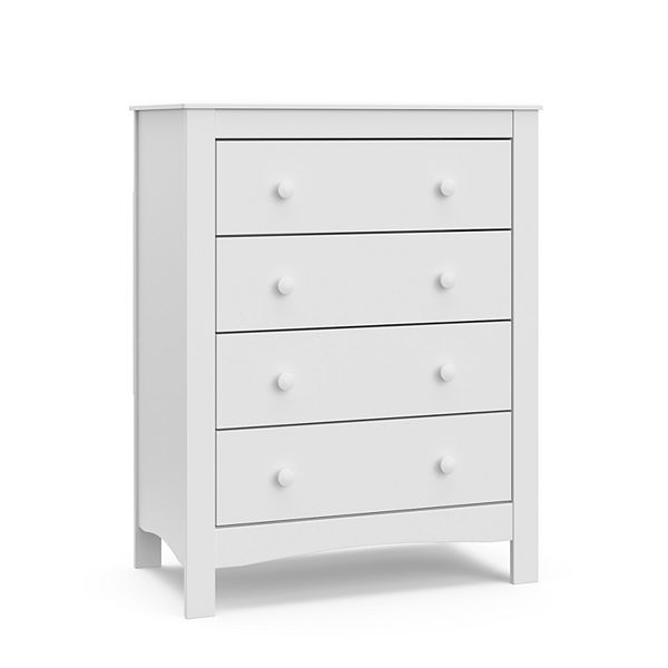 Graco Noah 4 Drawer Chest Dresser, White Dresser With Toy Storage