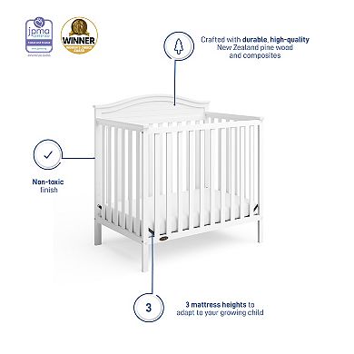 Graco Stella 4-in-1 Convertible Mini Crib