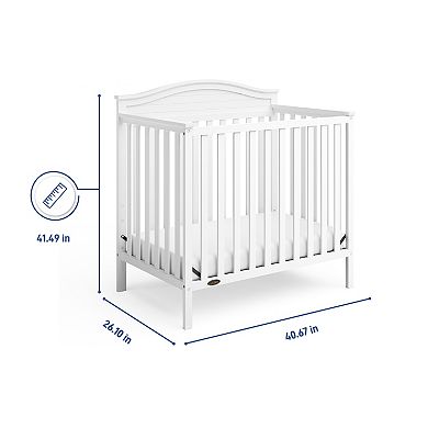 Graco Stella 4-in-1 Convertible Mini Crib