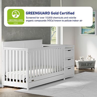 Graco Hadley 4-in-1 Convertible Crib and Changer with Drawer