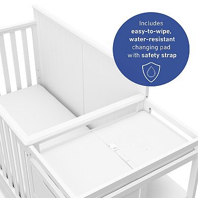 Graco Hadley 4-in-1 Convertible Crib and Changer with Drawer