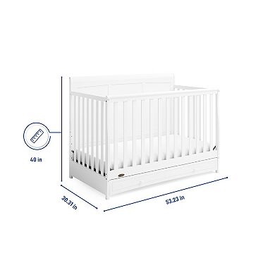 Graco Asheville 4-in-1 Convertible Crib with Drawer