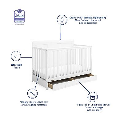 Graco Asheville 4-in-1 Convertible Crib with Drawer