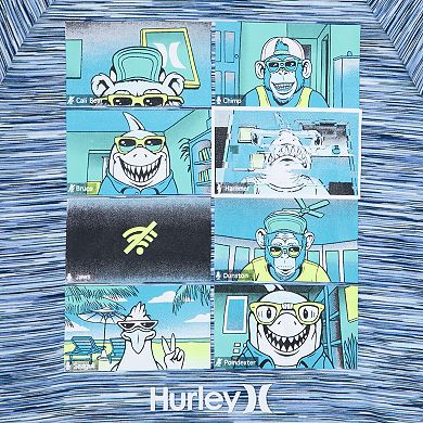 Toddler Boy Hurley H2O-Dri Raglan Graphic Hoodie & Jogger Pants Set