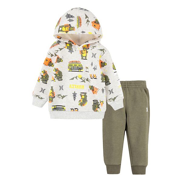 Toddler Boys Hurley Camping Hoodie and Joggers Set