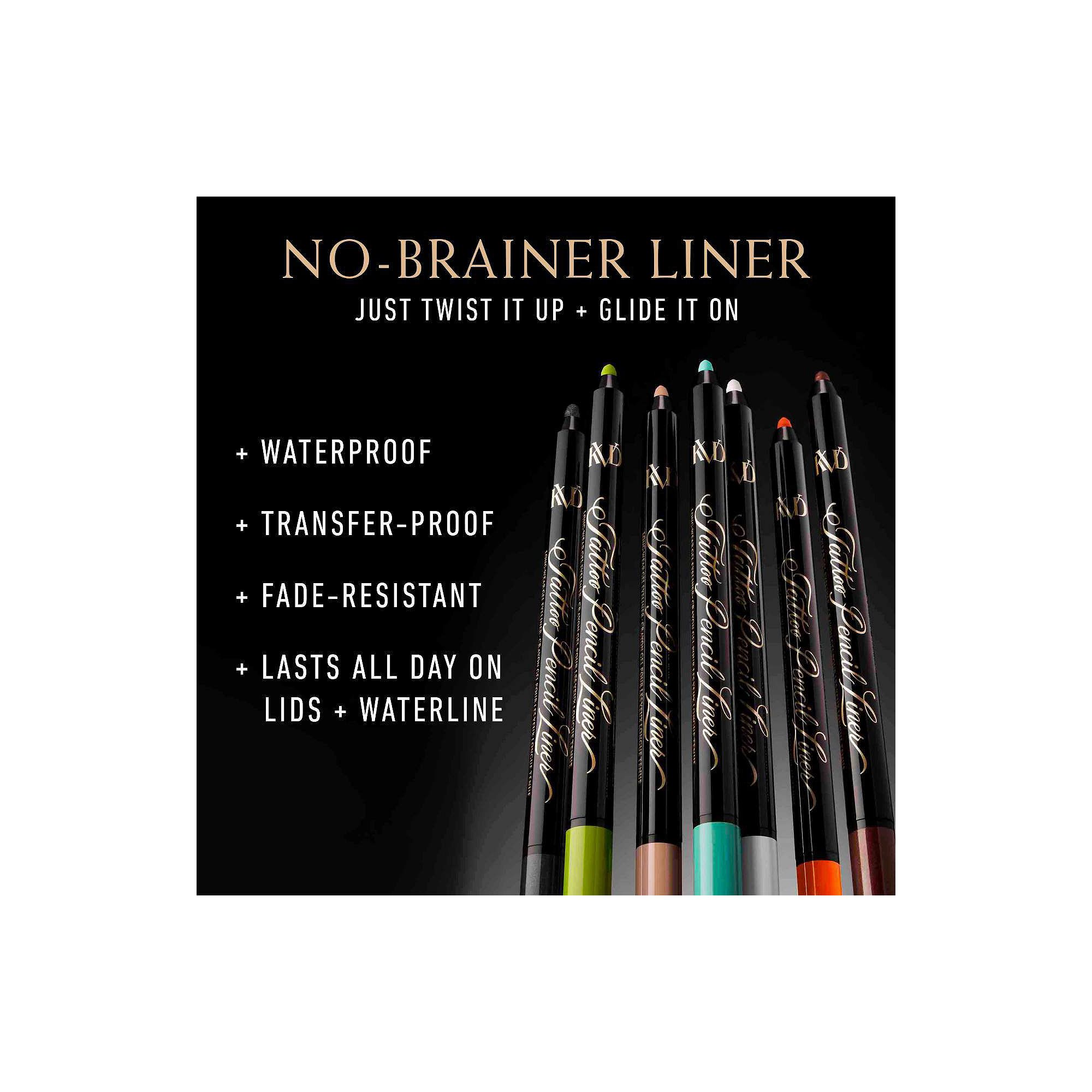 KVD Beauty Tattoo Pencil Liner Waterproof Long-Wear Gel Eyeliner, Size: 0.0