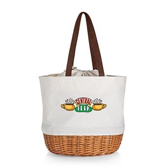 Picnic Time Friends Coronado Canvas & Willow Basket Tote