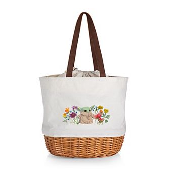 Star Wars The Mandalorian The Child Coronado Canvas & Willow Basket Tote by Picnic Time