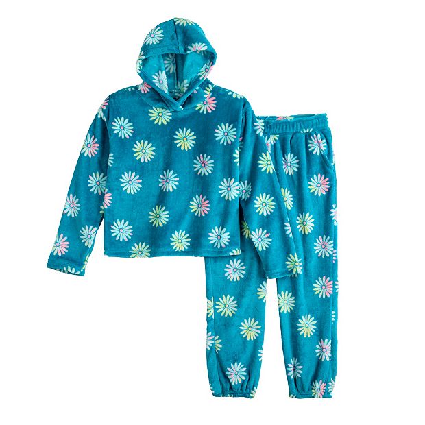 Intimates & Sleepwear  Icy Blue And White Snowflake Fuzzy Pajama