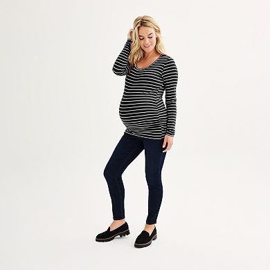 Maternity Sonoma Goods For Life® Essential Scoopneck Long Sleeve Tee