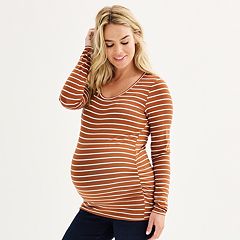 Maternity Sonoma Goods For Life® Essential Scoopneck Long Sleeve Tee