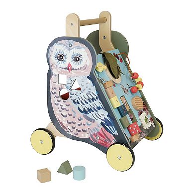 Manhattan Toy Wildwoods Owl Wooden Pushcart