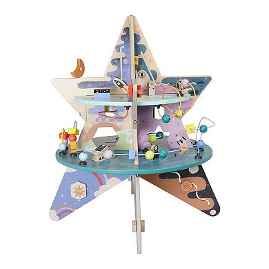 Manhattan Toy Celestial Star Explorer Wooden Toddler Activity Center