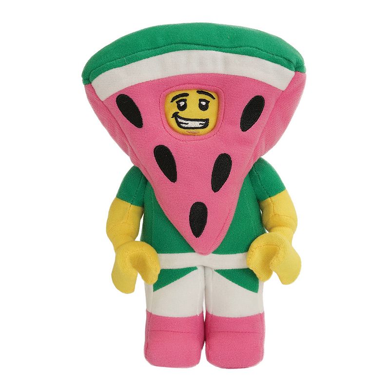 Manhattan Toy LEGO Minifigure Watermelon Guy 9.5 Plush Character, Multic