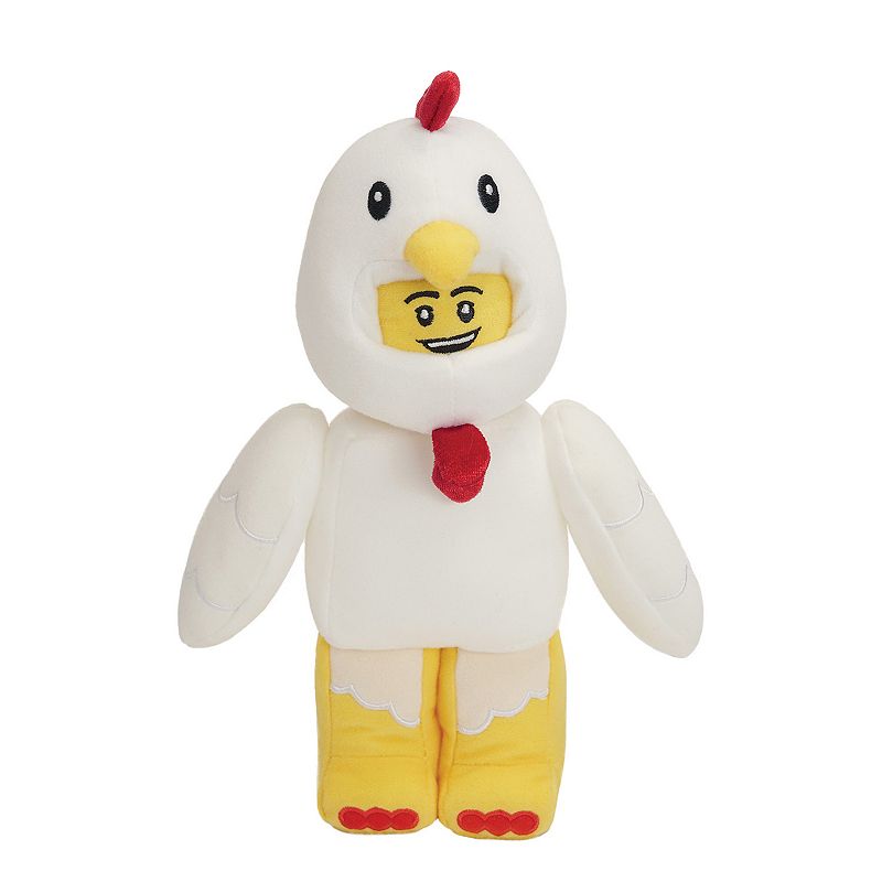 Manhattan Toy LEGO Minifigure Chicken Suit Guy 9 Plush Character, Multic