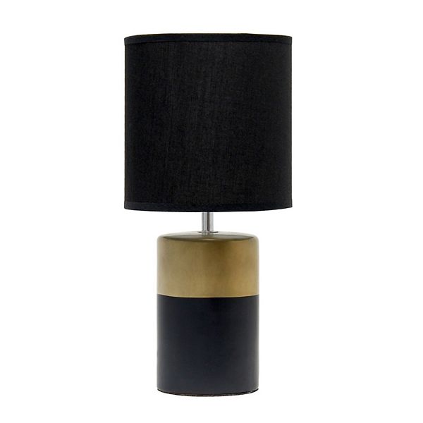 Two-Tone Basics Table Lamp Black - Simple Designs