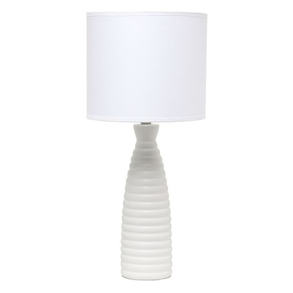 Alsace Bottle Table Lamp Off-White - Simple Designs