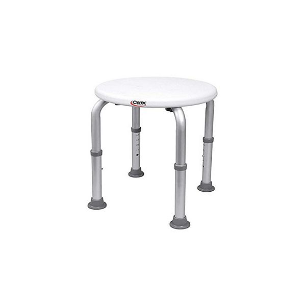 Carex Compact Shower Stool Adjustable Height Bath Stool and Shower