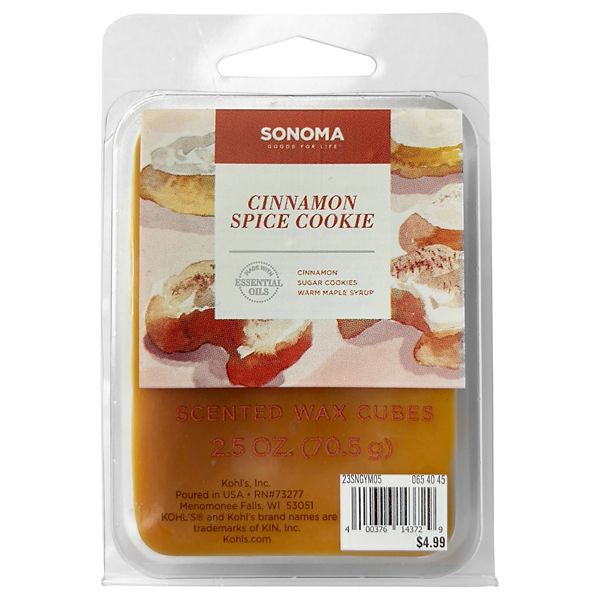 Sonoma Goods For Life® 2.5oz. Cinnamon Spice Cookie Wax Melts 6piece Set
