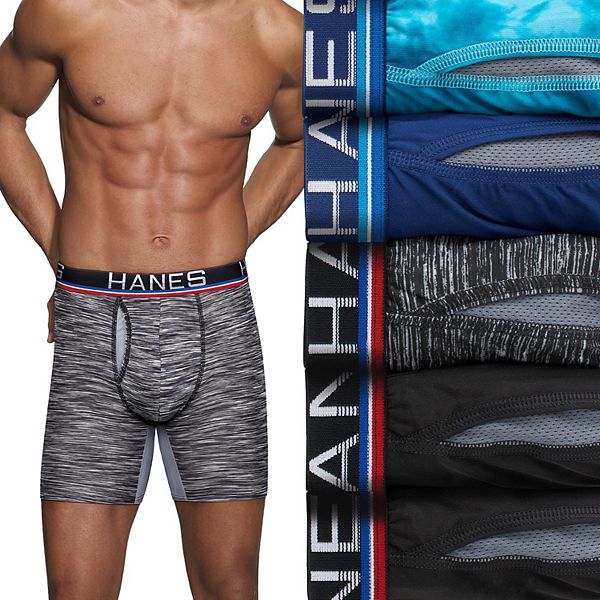 Hanes men's long hot sale leg boxer briefs