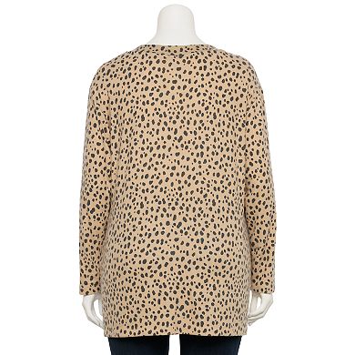 Pull Femme Croft & Barrow Col V Beige Taille S - Maille Stretch En Nylon Et Spandex
