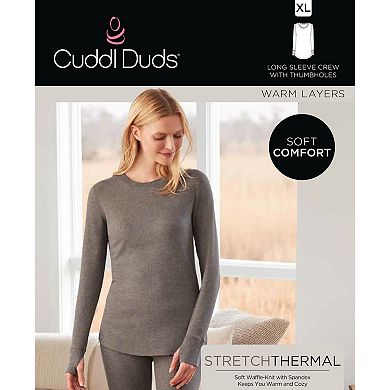 Women's Cuddl Duds® Long Sleeve Crewneck Stretch Thermal Top