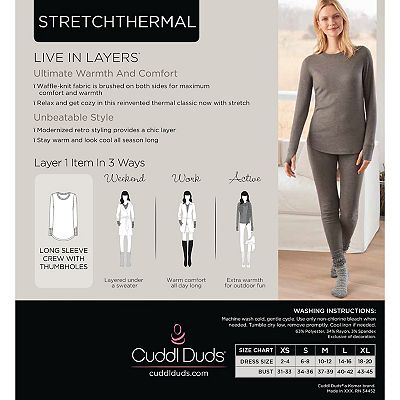 Cuddl duds women's active thermal top online