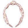 Women's LC Lauren Conrad White & Pink Floral Top Knot Headband