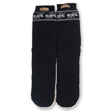 GaaHuu® Faux Shearling-Lined Men's Slipper Socks