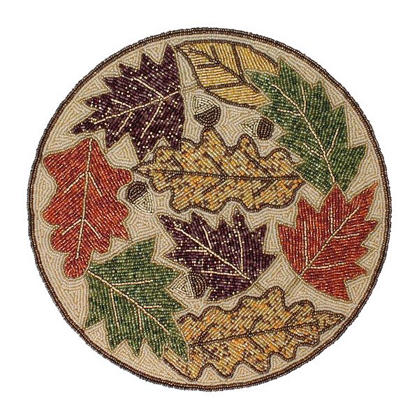 Celebrate Together™ Fall Beaded Leaf Placemat