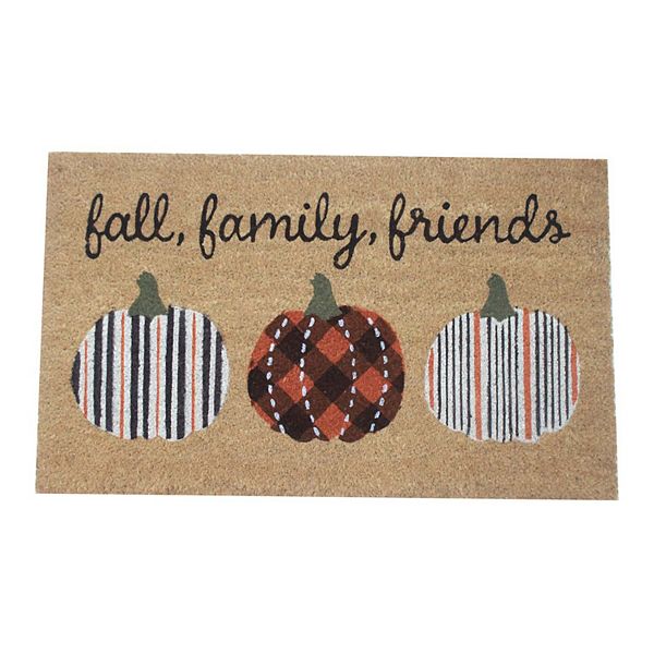 Celebrate Together™ Fall Family Friends 18'' x 30'' Coir Doormat Fall Family Friends BrickSeek