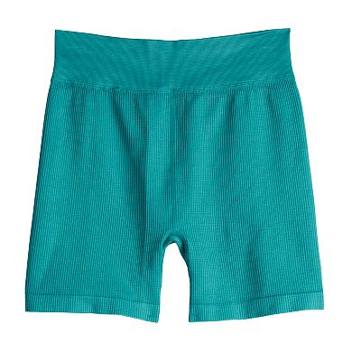 Juniors' SO® Seamless Ribbed Bike Shorts