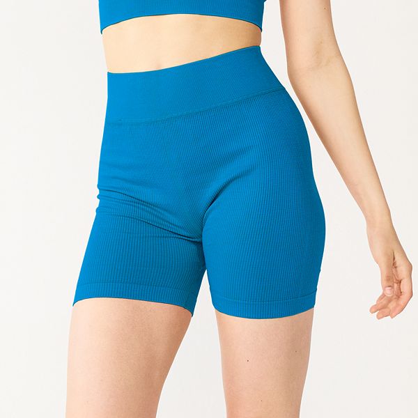 Juniors' SOÂ® Seamless Ribbed Bike Shorts