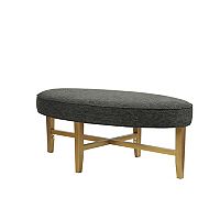 Madison Park Alina Oval Upholstery Cocktail Ottoman + $10 Kohls Cash