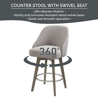 Madison Park Walsh Swivel Counter Stool