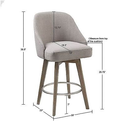 Madison Park Walsh Swivel Counter Stool