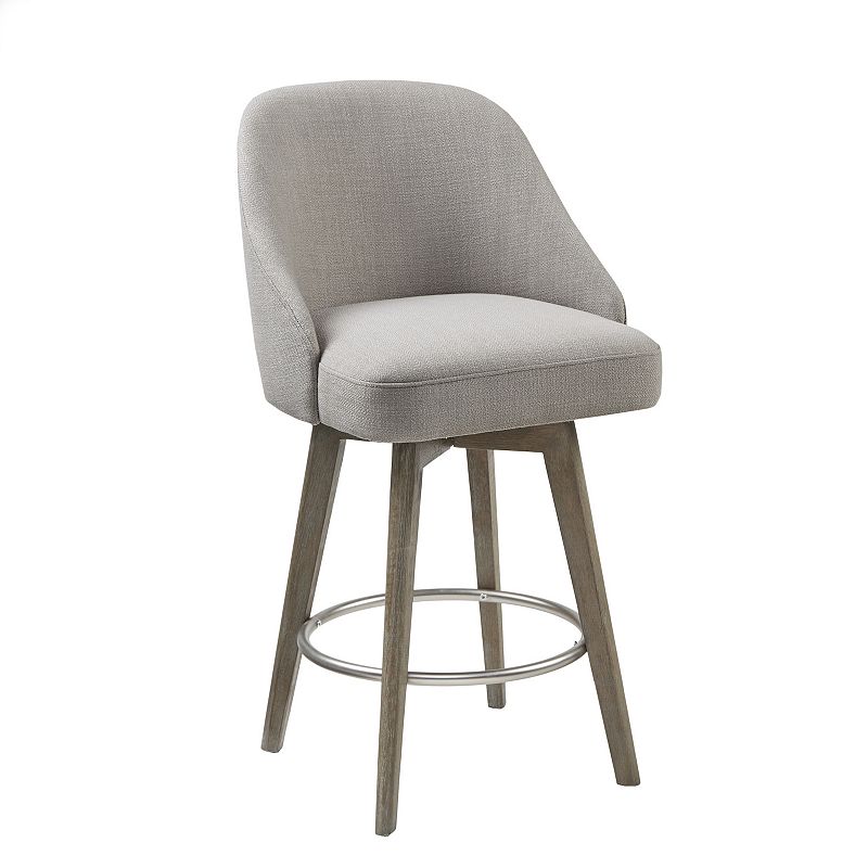 Madison Park Walsh Swivel Counter Stool, Grey