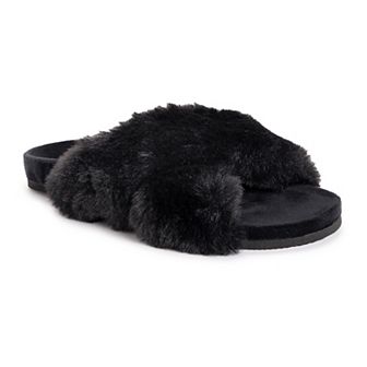 MUK LUKS Hydrangea Criss-Cross Women's Slide Slippers