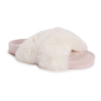 MUK LUKS Hydrangea Criss-Cross Women's Slide Slippers
