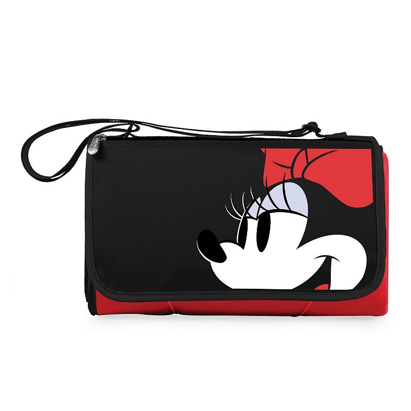 Disneys Minnie Mouse Blanket Tote Outdoor Picnic Blanket by Oniva, Red