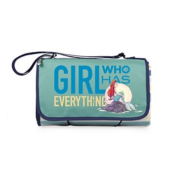 Disney's The Little Mermaid Blanket Tote Outdoor Picnic Blanket by Oniva