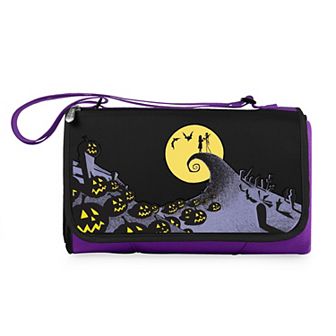Disney's The Nightmare Before Christmas Jack & Sally Blanket Tote Outdoor Picnic Blanket by Oniva