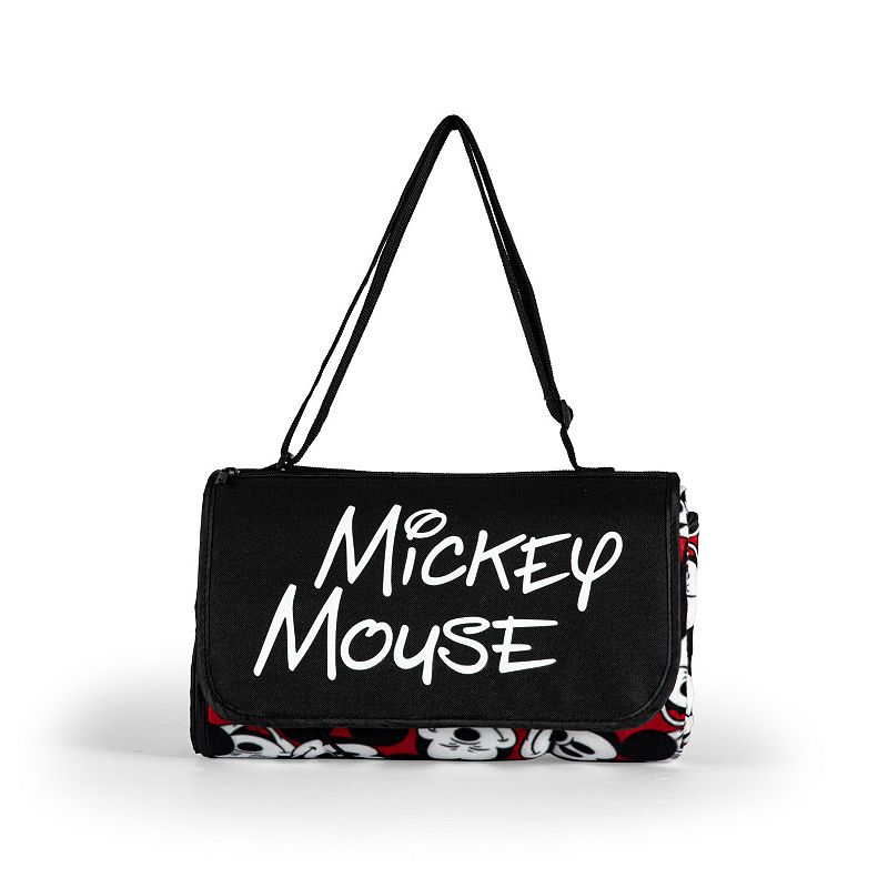 Disneys Mickey Mouse Blanket Tote Outdoor Picnic Blanket by Oniva, Red