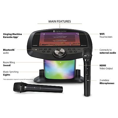 K*D様 送料込み（動作確認済み）SingingMachine Wi-Fiカラオ Singing Machine Platinum KARAOKE - Premium Wi-Fi Karaoke Machine