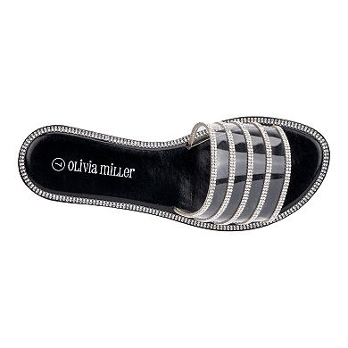 Olivia Miller Nadia Sparkle Women's Slide Sandals