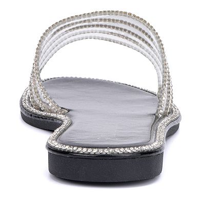 Olivia Miller Nadia Sparkle Women's Slide Sandals