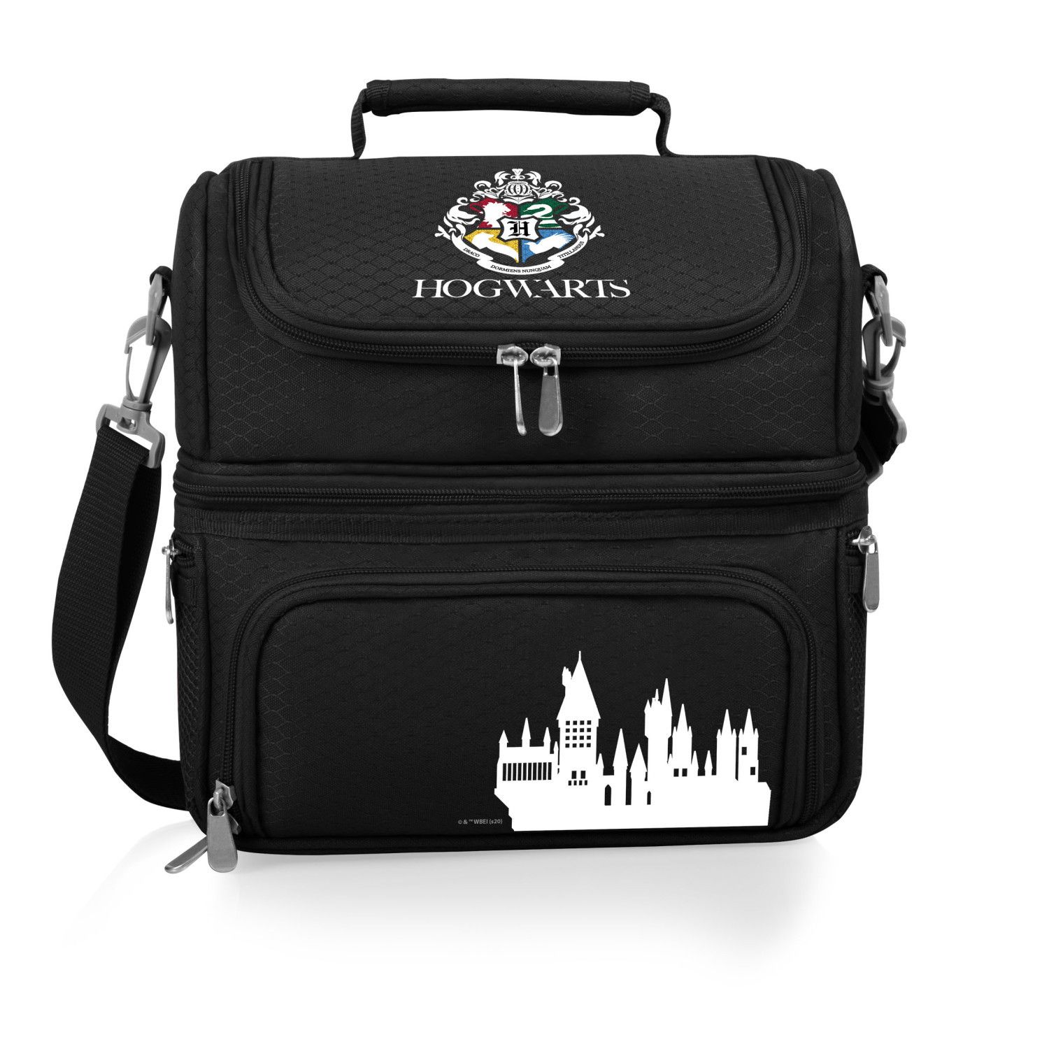 Harry Potter Hogwarts Kids' Lunch Bag Box - Black to Silver Sequins 