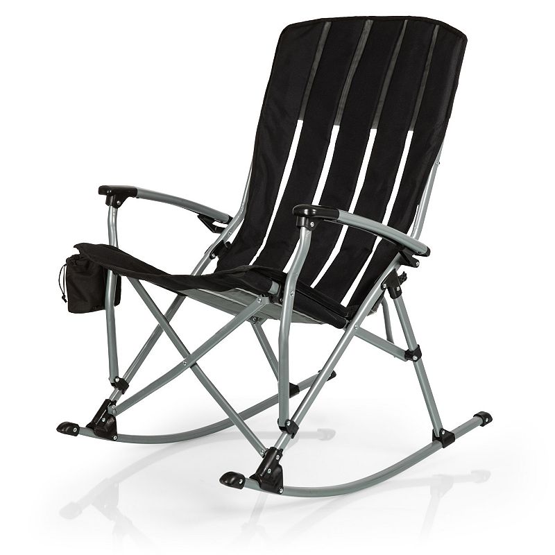 Oniva Outdoor Rocking Camp Chair, Black
